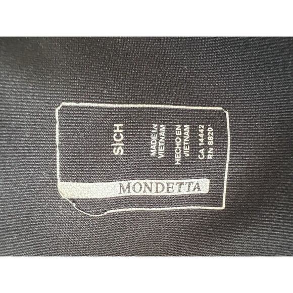 Mondetta Black Athletic Leggings Activewear Workout Side Pocket Mesh Detail - Picture 2 of 7